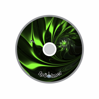 Spöckner "Blüte / grün schwarz" Eisstock
